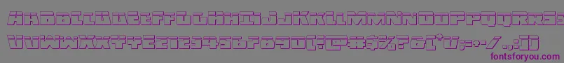 Darkalliancebullet Font – Purple Fonts on Gray Background