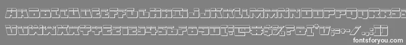 Darkalliancebullet Font – White Fonts on Gray Background