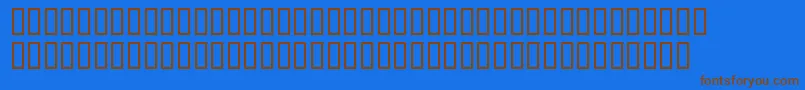 BdBrockelmann-Schriftart – Braune Schriften auf blauem Hintergrund