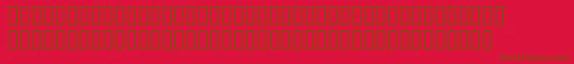 Police BdBrockelmann – polices brunes sur fond rouge