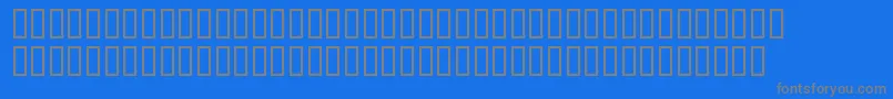BdBrockelmann Font – Gray Fonts on Blue Background