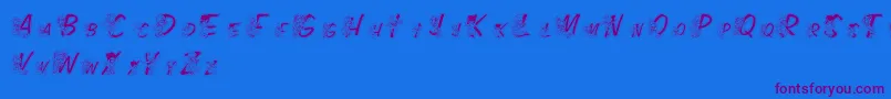 Saiba mais sobre a fonte LmsColorKidsOutlined Fonte LmsColorKidsOutlined – fontes roxas em um fundo azul
