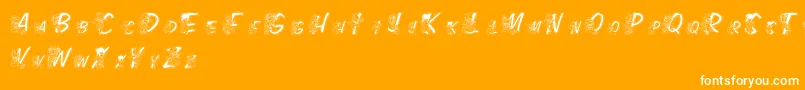 fuente LmsColorKidsOutlined – Fuentes Blancas Sobre Fondo Naranja