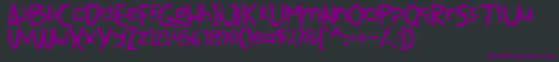 Шрифт Themoment – фиолетовые шрифты на чёрном фоне