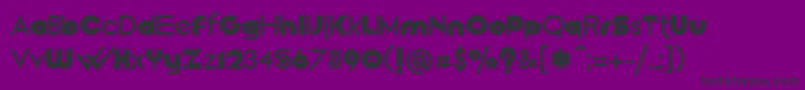 Czcionka Pdw – czarne czcionki na fioletowym tle