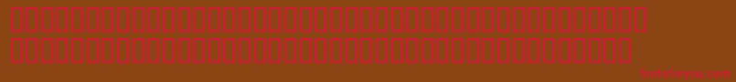 P22HopperSketches Font – Red Fonts on Brown Background