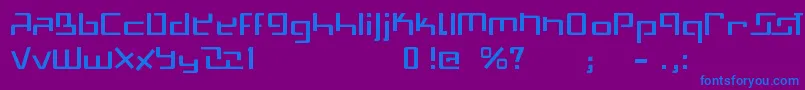 Шрифт Swissmad – синие шрифты на фиолетовом фоне