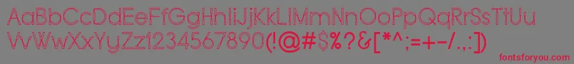 Force Font – Red Fonts on Gray Background