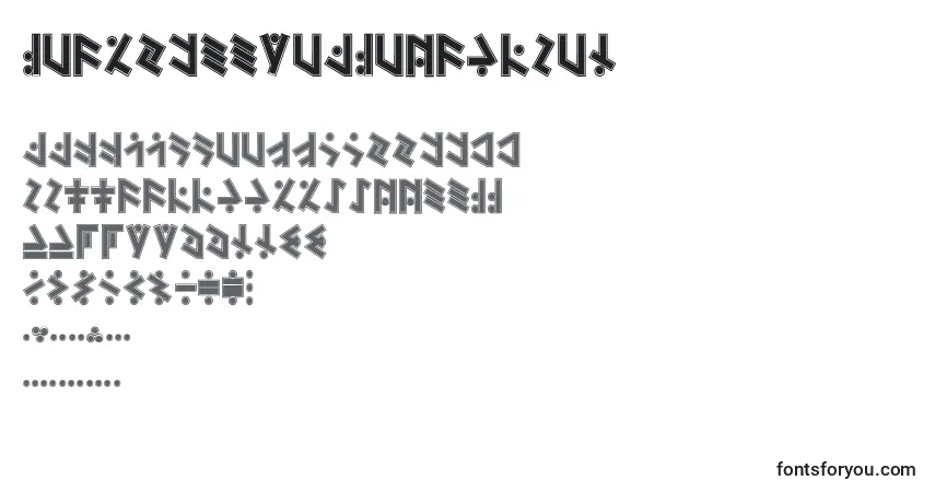 Schriftart TemphisSweatermonkey – Alphabet, Zahlen, spezielle Symbole