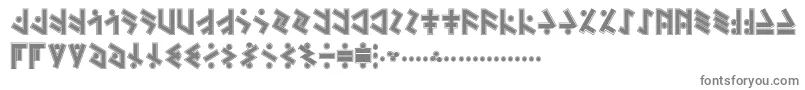 TemphisSweatermonkey-Schriftart – Graue Schriften