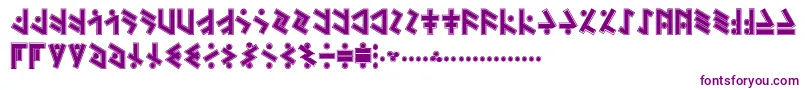 TemphisSweatermonkey Font – Purple Fonts on White Background