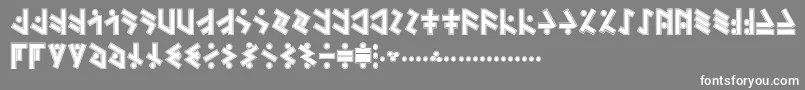 TemphisSweatermonkey Font – White Fonts on Gray Background