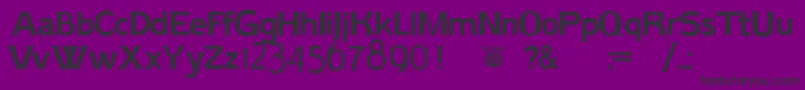 AikErikholm Font – Black Fonts on Purple Background