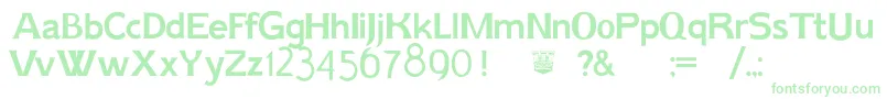 AikErikholm Font – Green Fonts on White Background