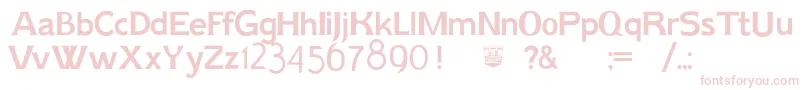 AikErikholm Font – Pink Fonts on White Background