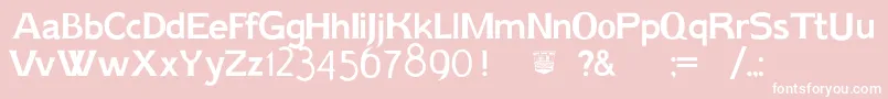 AikErikholm Font – White Fonts on Pink Background