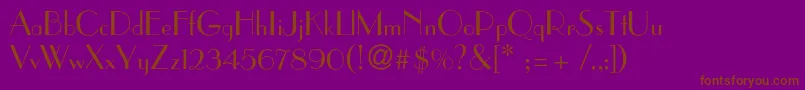 Шрифт Paragonc – коричневые шрифты на фиолетовом фоне