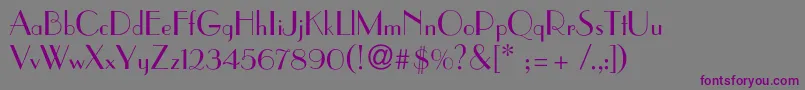 Paragonc Font – Purple Fonts on Gray Background