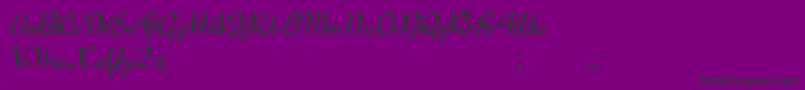 Raindrops Font – Black Fonts on Purple Background