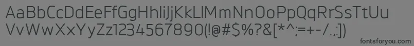 BrokmanRegular Font – Black Fonts on Gray Background