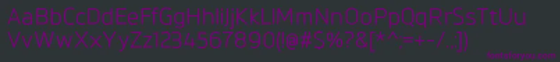 BrokmanRegular Font – Purple Fonts on Black Background