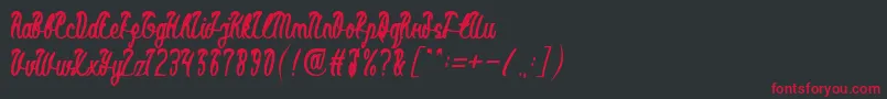 BlackStallionBold Font – Red Fonts on Black Background