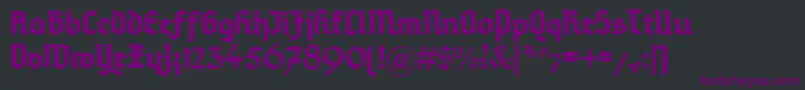 DeutschGotisch Font – Purple Fonts on Black Background