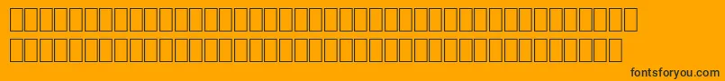 Wpro01na Font – Black Fonts on Orange Background