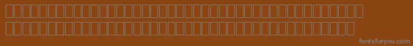 Wpro01naフォントについての詳細 フォントWpro01na – 茶色の背景に灰色の文字