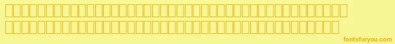 Wpro01na Font – Orange Fonts on Yellow Background