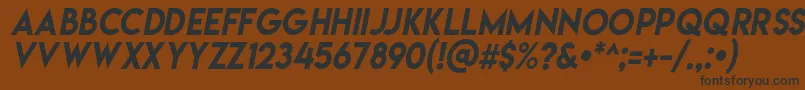 Lemonmilkitalic Font – Black Fonts on Brown Background