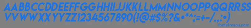 Lemonmilkitalic Font – Blue Fonts on Gray Background