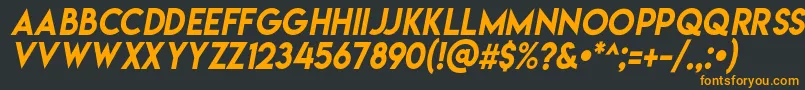 Lemonmilkitalic Font – Orange Fonts on Black Background