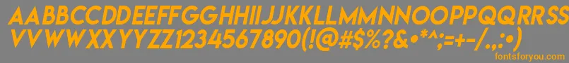 Lemonmilkitalic Font – Orange Fonts on Gray Background