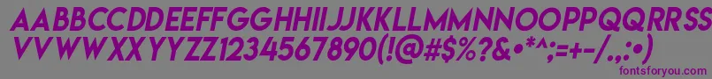 Lemonmilkitalic Font – Purple Fonts on Gray Background