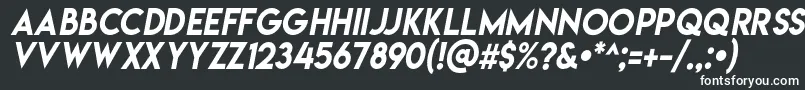 Lemonmilkitalic Font – White Fonts on Black Background