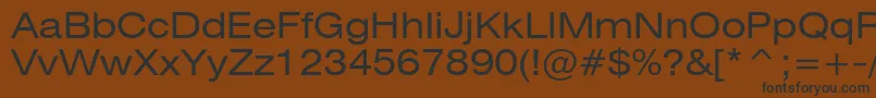 Heliosext Font – Black Fonts on Brown Background