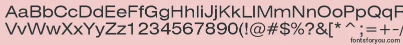 Heliosext Font – Black Fonts on Pink Background
