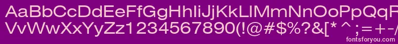 Heliosext Font – Pink Fonts on Purple Background