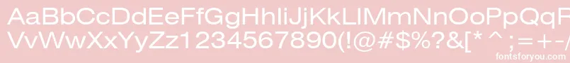 Heliosext Font – White Fonts on Pink Background