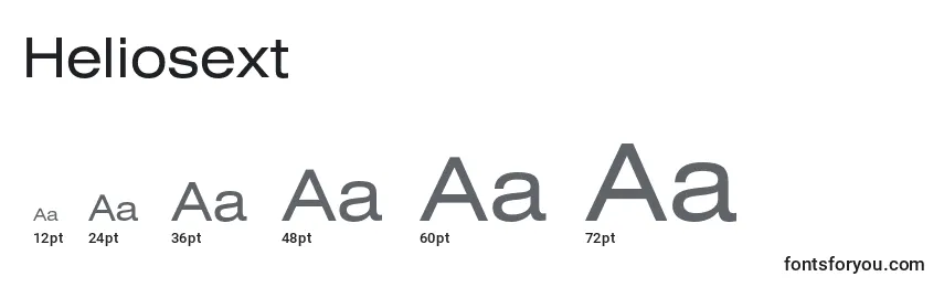 Heliosext Font Sizes
