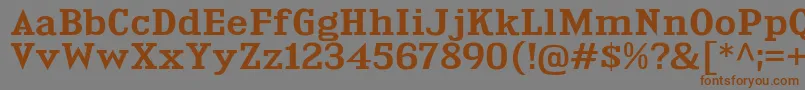 KingsbridgeExSb Font – Brown Fonts on Gray Background