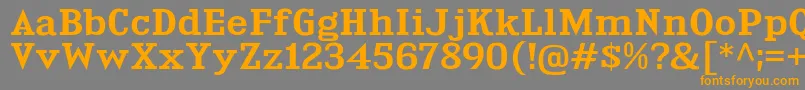 KingsbridgeExSb Font – Orange Fonts on Gray Background