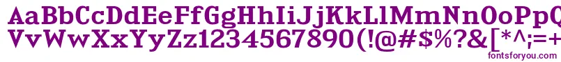 KingsbridgeExSb Font – Purple Fonts on White Background