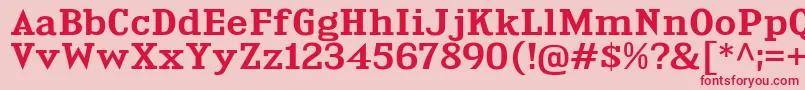 KingsbridgeExSb Font – Red Fonts on Pink Background