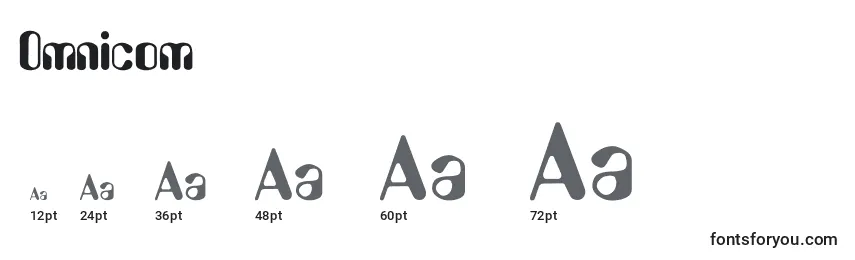 Размеры шрифта Omnicom
