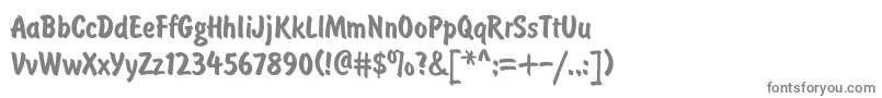 BrusTyp Font – Gray Fonts on White Background