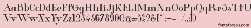 GlamorMedium Font – Black Fonts on Pink Background