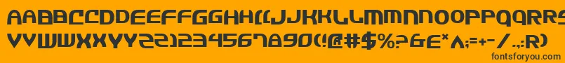 Jannsv2 Font – Black Fonts on Orange Background