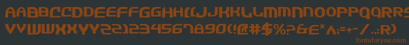 Шрифт Jannsv2 – коричневые шрифты на чёрном фоне
